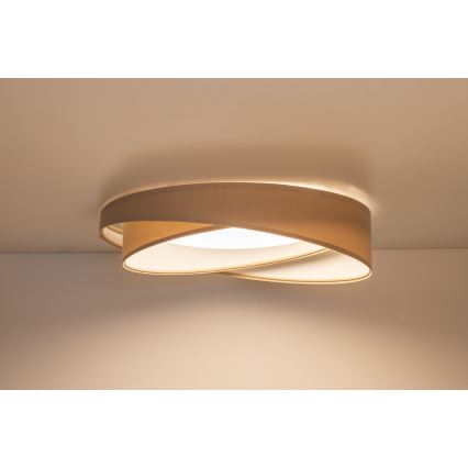 LED Stmívatelné stropní svítidlo SMART GALAXY MODERN LED/24W/230V 3000-6500K pr. 55 cm béžová/bílá + dálkové ovládání