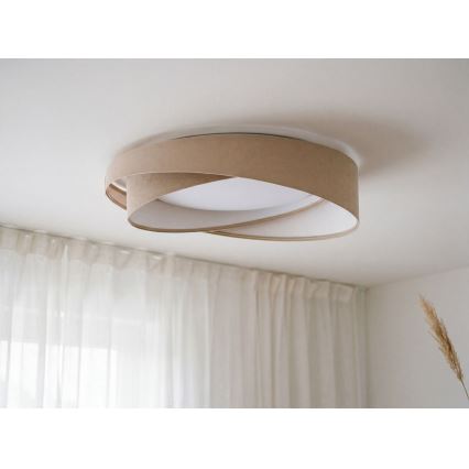 LED Stmívatelné stropní svítidlo SMART GALAXY MODERN LED/24W/230V 3000-6500K pr. 55 cm béžová/bílá + dálkové ovládání