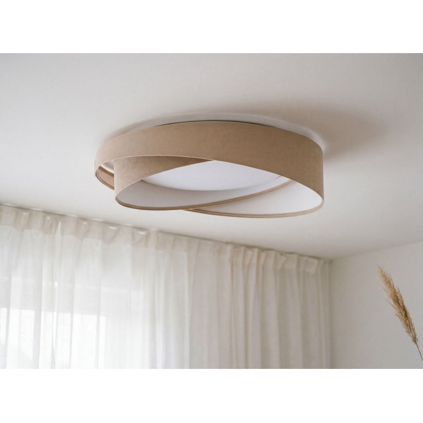 LED Stmívatelné stropní svítidlo SMART GALAXY MODERN LED/24W/230V 3000-6500K pr. 55 cm béžová/bílá + dálkové ovládání