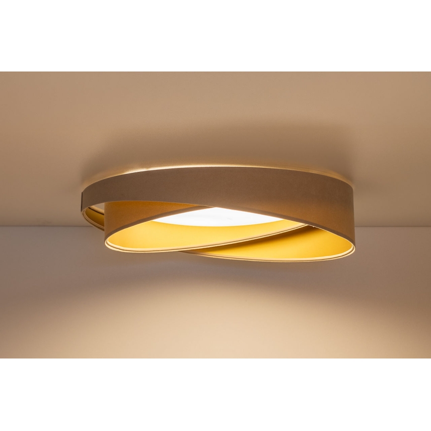 LED Stmívatelné stropní svítidlo SMART GALAXY MODERN LED/24W/230V 3000-6500K pr. 55 cm béžová/zlatá + dálkové ovládání