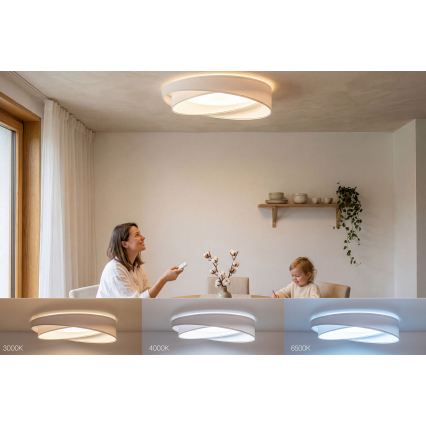 LED Stmívatelné stropní svítidlo SMART GALAXY MODERN LED/24W/230V 3000-6500K pr. 55 cm bílá + dálkové ovládání