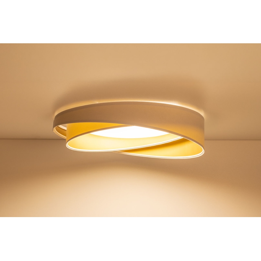 LED Stmívatelné stropní svítidlo SMART GALAXY MODERN LED/24W/230V 3000-6500K pr. 55 cm bílá/zlatá + dálkové ovládání
