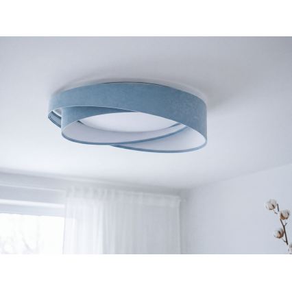LED Stmívatelné stropní svítidlo SMART GALAXY MODERN LED/24W/230V 3000-6500K pr. 55 cm modrá + dálkové ovládání