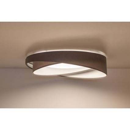 LED Stmívatelné stropní svítidlo SMART GALAXY MODERN LED/24W/230V 3000-6500K pr. 55 cm šedá/bílá + dálkové ovládání