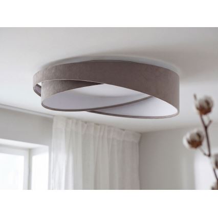 LED Stmívatelné stropní svítidlo SMART GALAXY MODERN LED/24W/230V 3000-6500K pr. 55 cm šedá/bílá + dálkové ovládání