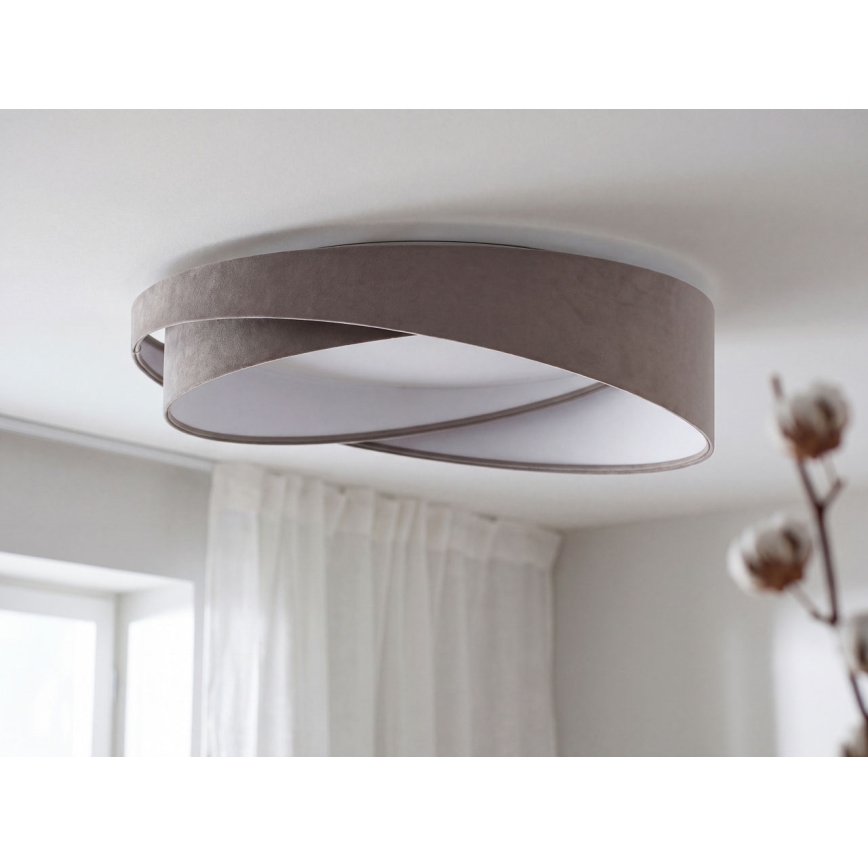 LED Stmívatelné stropní svítidlo SMART GALAXY MODERN LED/24W/230V 3000-6500K pr. 55 cm šedá/bílá + dálkové ovládání