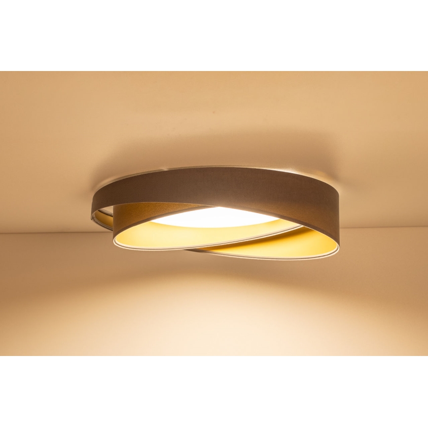 LED Stmívatelné stropní svítidlo SMART GALAXY MODERN LED/24W/230V 3000-6500K pr. 55 cm šedá/zlatá + dálkové ovládání