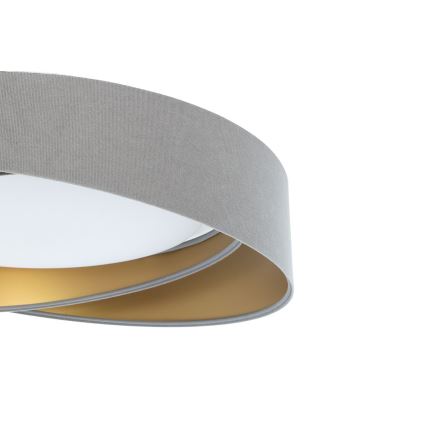 LED Stmívatelné stropní svítidlo SMART GALAXY MODERN LED/24W/230V 3000-6500K pr. 55 cm šedá/zlatá + dálkové ovládání