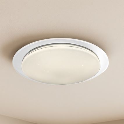 LED Stmívatelné stropní svítidlo SONIC LED/24W/230V 3000-6000K pr. 40 cm bílá + dálkové ovládání