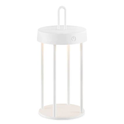 LED Stmívatelná venkovní nabíjecí dotyková stolní lampa GENTLE LED/1,5W/3,7V 3000 mAh IP44 bílá