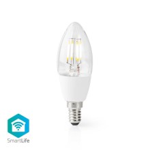 LED Stmívatelná chytrá žárovka C37 E14/5W/230V