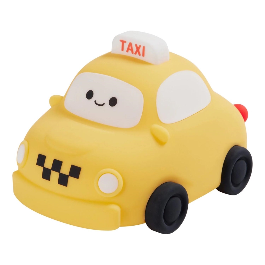 LED Stmívatelná dětská dotyková lampa TAXI LED/1W/5V USB 1200 mAh taxi žlutá