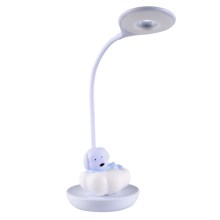 LED Stmívatelná dětská stolní lampička DOG LED/2,5W/230V modrá