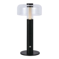 LED Stmívatelná dobíjecí dotyková stolní lampa LED/1W/5V 3000K 1800 mAh černá