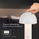 LED Stmívatelná dobíjecí dotyková stolní lampa LED/1W/5V 3000-6000K 1800 mAh bílá