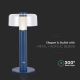 LED Stmívatelná dobíjecí dotyková stolní lampa LED/1W/5V 3000K 1800 mAh modrá