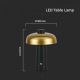 LED Stmívatelná dobíjecí dotyková stolní lampa LED/3W/5V 3000-6000K 1800 mAh černá/zlatá