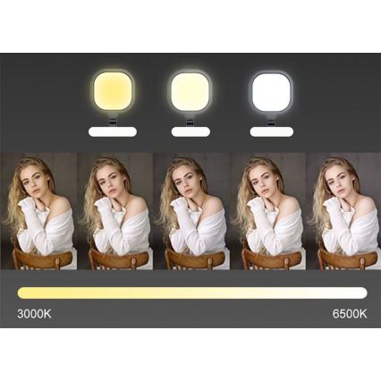 LED Stmívatelná dotyková flexibilní stolní lampa POINTIQ LED/15W/230V 3000-6500K CRI 96 černá