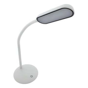 LED Stmívatelná dotyková flexibilní stolní lampa LED/6W/5V USB 1200 mAh bílá