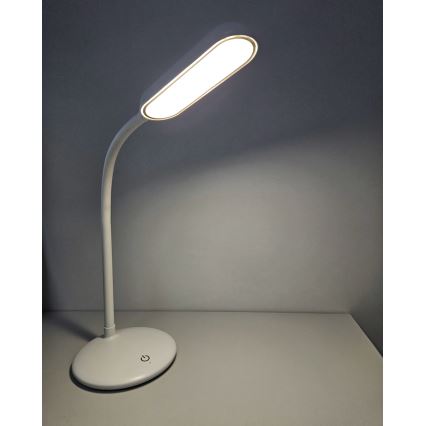 LED Stmívatelná dotyková flexibilní stolní lampa LED/6W/5V USB 1200 mAh bílá