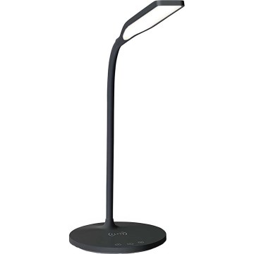 LED Stmívatelná dotyková flexibilní stolní lampa s 15W bezdrátovým nabíjením Qi LED/5,5W/230V 2700-6500K černá