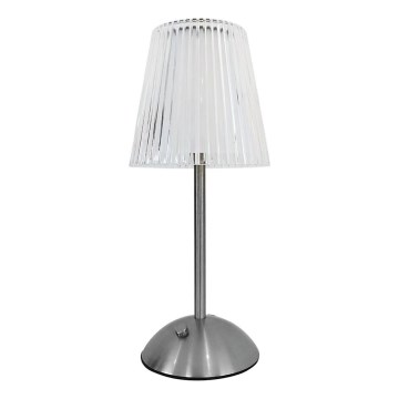 LED Stmívatelná dotyková nabíjecí stolní lampa ELBA LED/1,6W/800 mAh matný chrom/čirá