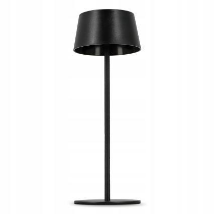 LED Stmívatelná dotyková solární lampa LED/3W/5V USB 1800 mAh IP44 černá