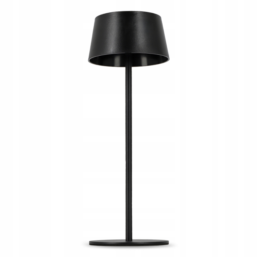 LED Stmívatelná dotyková solární lampa LED/3W/5V USB 1800 mAh IP44 černá