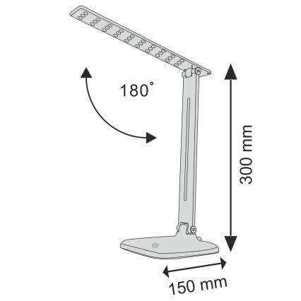 LED Stmívatelná dotyková stolní lampa JOWI LED/8W/230V bílá