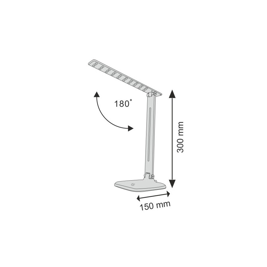 LED Stmívatelná dotyková stolní lampa JOWI LED/8W/230V černá