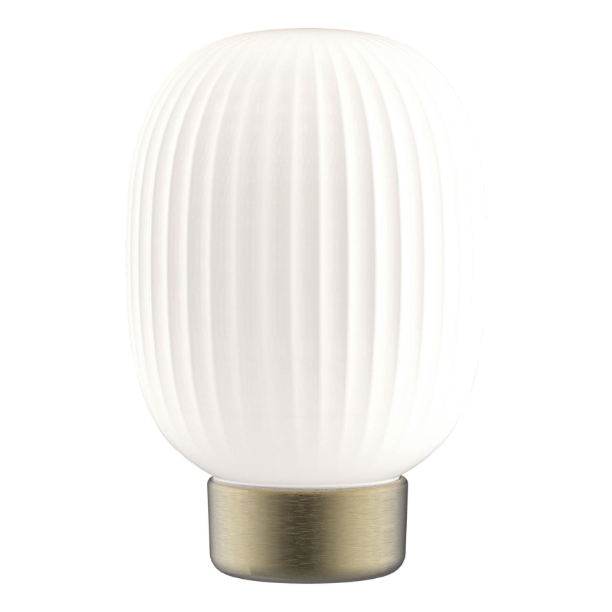 LED Stmívatelná dotyková stolní lampa LATTE LED/1,8W/5V USB 2000 mAh zlatá/bílá