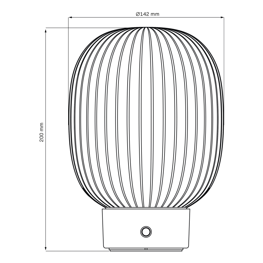 LED Stmívatelná dotyková stolní lampa LATTE LED/1,8W/5V USB 2000 mAh zlatá/bílá