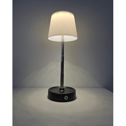 LED Stmívatelná dotyková stolní lampa LED/3W/5V USB 800 mAh bílá