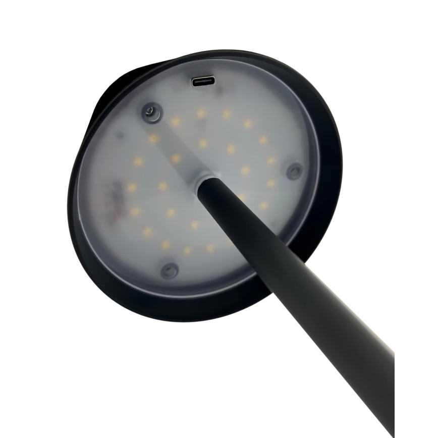 LED Stmívatelná dotyková stolní lampa LED/5W/5V USB 1200 mAh černá