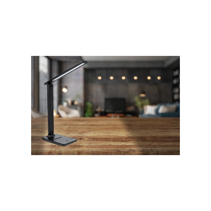 LED Stmívatelná dotyková stolní lampa LED/6W/230V 3000/4000/6000K černá