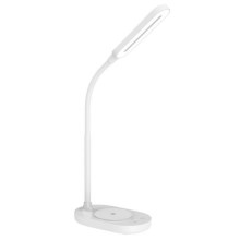 LED Stmívatelná dotyková stolní lampa s bezdrátovým nabíjením OCTAVIA LED/7W/230V bílá