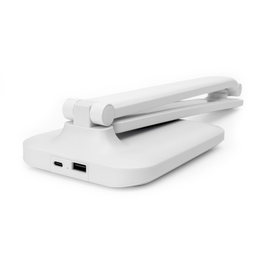 LED Stmívatelná dotyková stolní lampa s USB portem REMUS LED/5W/230V bílá