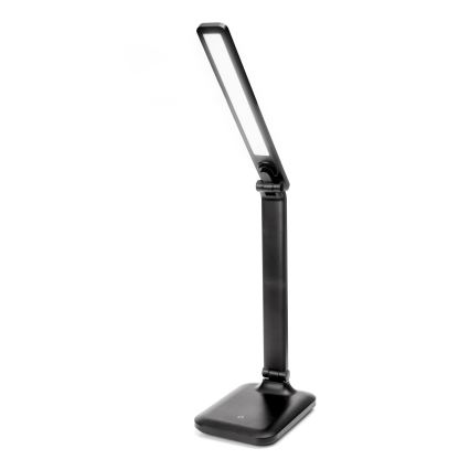 LED Stmívatelná dotyková stolní lampa s USB portem REMUS LED/5W/230V černá