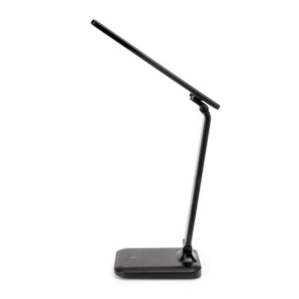 LED Stmívatelná dotyková stolní lampa s USB portem REMUS LED/5W/230V černá