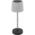 LED Stmívatelná dotyková venkovní nabíjecí stolní lampa LED/2W/5V IP44 1200 mAh šedá