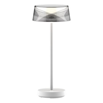LED Stmívatelná dotyková venkovní stolní lampa CASABLANCA LED/3,4W/5V USB 3600 mAh IP44 bílá