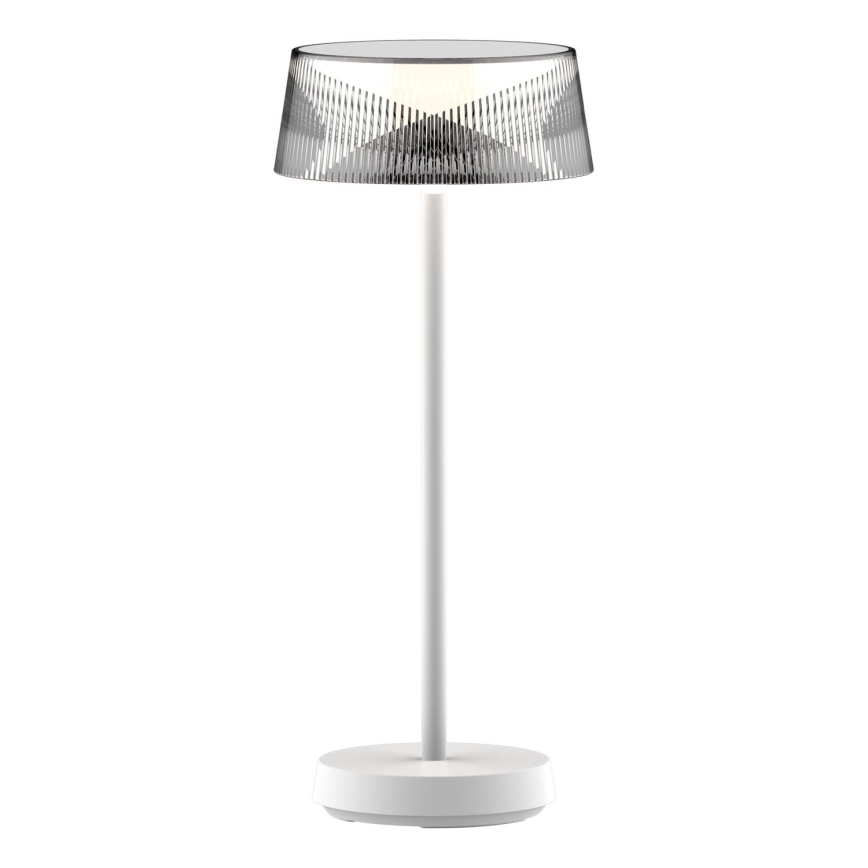 LED Stmívatelná dotyková venkovní stolní lampa CASABLANCA LED/3,4W/5V USB 3600 mAh IP44 bílá