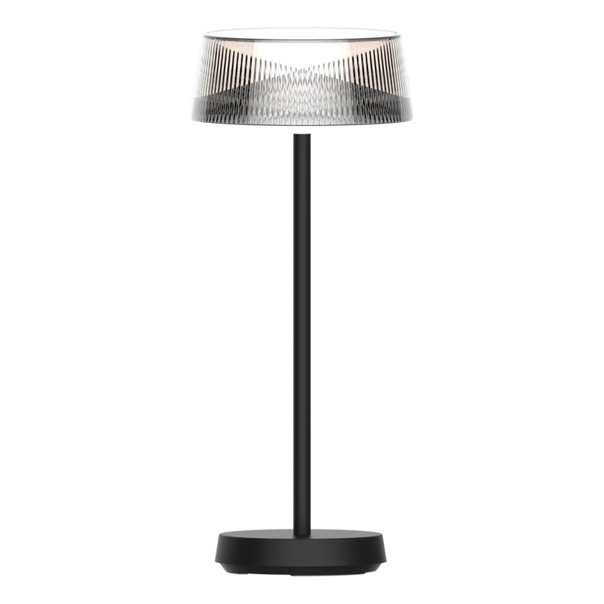 LED Stmívatelná dotyková venkovní stolní lampa CASABLANCA LED/3,4W/5V USB 3600 mAh IP44 černá