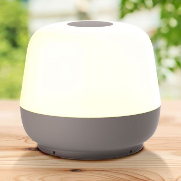 LED Stmívatelná dotyková venkovní stolní lampa SAMBA LED/1,2W/5V USB 1200 mAh IP44 šedá
