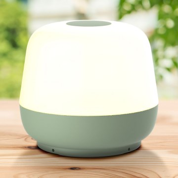 LED Stmívatelná dotyková venkovní stolní lampa SAMBA LED/1,2W/5V USB 1200 mAh IP44 zelená