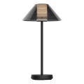 LED Stmívatelná dotyková venkovní stolní lampa SERENGETI LED/3,4W/5V USB 3600 mAh IP44 černá