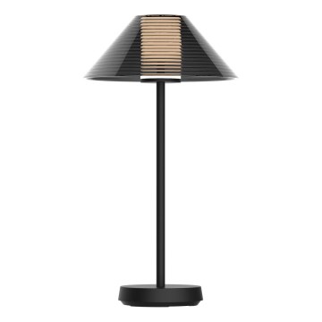 LED Stmívatelná dotyková venkovní stolní lampa SERENGETI LED/3,4W/5V USB 3600 mAh IP44 černá