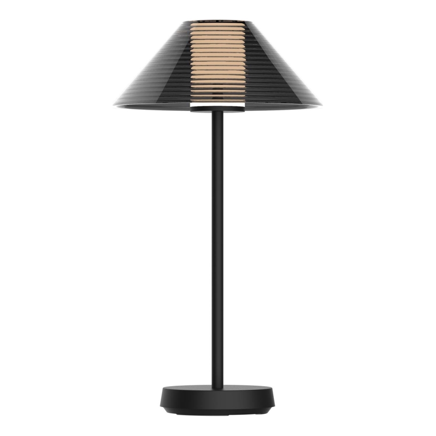 LED Stmívatelná dotyková venkovní stolní lampa SERENGETI LED/3,4W/5V USB 3600 mAh IP44 černá