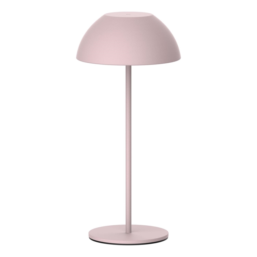LED Stmívatelná dotyková venkovní stolní lampa TANZANIA LED/1,8W/5V USB 1800 mAh IP44 růžová