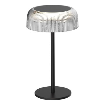 LED Stmívatelná dotyková venkovní stolní lampa TRYPOLIS LED/2W/5V USB 1800 mAh IP44 černá